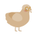 Maman Nougat, a beige chicken