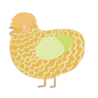 A honey and lemon chicken with a lace pattern