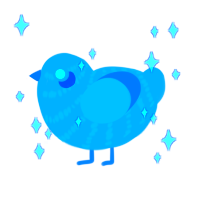A sky chicken with a bar pattern