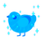 A sky chicken with a bar pattern
