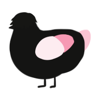 ibuprofen, a black and rose chicken