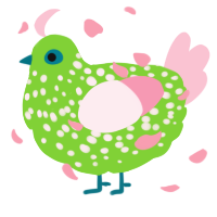 A grass and rose chicken with a speckle pattern