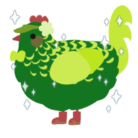 A leaf and lime chicken with a half-lace pattern