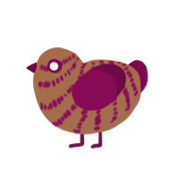 (unnamed), a brown and wine chicken with a bar pattern