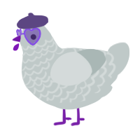 A silver chicken with a lace pattern