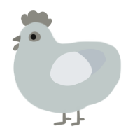A silver and mist chicken