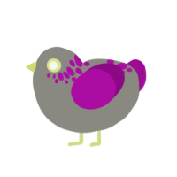 fresh 2, a ash and plum chicken with a neck-speckle pattern