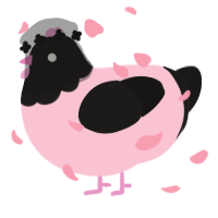 A rose and sable chicken with a head pattern
