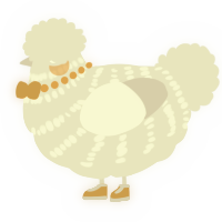 A mist chicken with a bar pattern