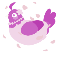 A pink and plum chicken with a head pattern