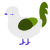 Windows XP, a black and lilac chicken