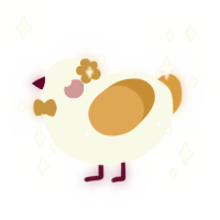 A white and orange chicken