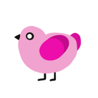 flamingoob, a pink and fuchsia chicken