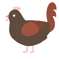 A bark and russet chicken