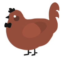 A russet chicken