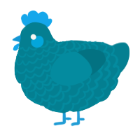 A sea chicken with a lace pattern