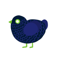 Hadalpelagic, a tumblr and navy chicken with a lace pattern