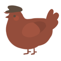 A russet chicken