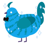 Sink, a sky and sea chicken with a bar pattern