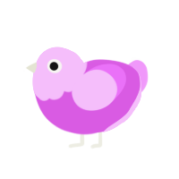 Pastel Gurl, a orchid and lavender chicken with a head pattern