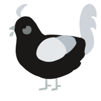 A sable and mist chicken