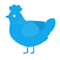 A sky chicken with a neck-speckle pattern