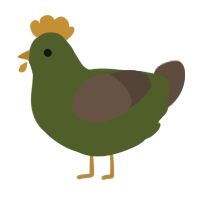 Em, a olive and bark chicken