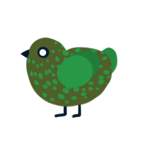 (unnamed), a olive and viridian chicken with a speckle pattern