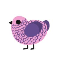 (unnamed), a pink and overcast chicken with a lace pattern