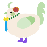 A cream and gluppy chicken