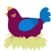 A wine and sapphire chicken