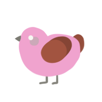 Weird, a pink and russet chicken