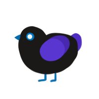 (unnamed), a sable and indigo chicken