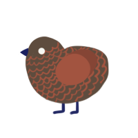 another turd, a bark and russet chicken with a lace pattern