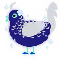 A lemon and tumblr chicken with a half-lace pattern