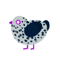 (unnamed), a silver and tumblr chicken with a speckle pattern