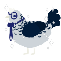 A mist and tumblr chicken with a half-lace pattern
