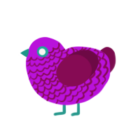 (unnamed), a amethyst and wine chicken with a lace pattern