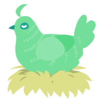 A spring chicken with a half-bar pattern