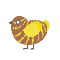 Honey Oats, a brown and yellow chicken with a bar pattern