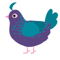 A overcast and sea chicken with a half-lace pattern
