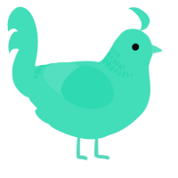 A crimson chicken with a neck-band pattern