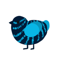 (unnamed), a tumblr and cerulean chicken with a bar pattern