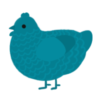 A sea chicken with a lace pattern