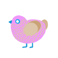 (unnamed), a lavender and beige chicken with a lace pattern