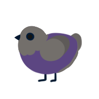 (unnamed), a overcast and grey chicken with a head pattern