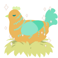 A honey and mint chicken with a half-bar pattern