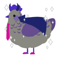A ash and overcast chicken with a half-lace pattern