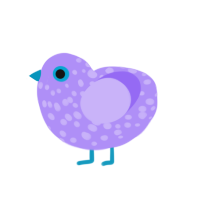 (unnamed), a lilac chicken with a speckle pattern