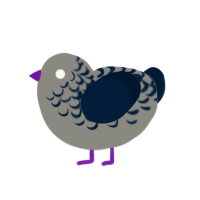 (unnamed), a ash and tumblr chicken with a half-lace pattern